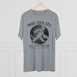 Smoke Bomb Hill Mold Inspection Distressed Insignia - Triblend Athletic Shirt T-Shirt Printify 