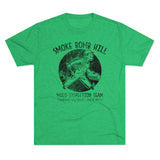 Smoke Bomb Hill Mold Inspection Distressed Insignia - Triblend Athletic Shirt T-Shirt Printify Tri-Blend Envy S 