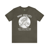 Smoke Bomb Hill Mold Inspection Distressed Insignia - Unisex Jersey Short Sleeve Tee T-Shirt Printify Army S 