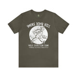 Smoke Bomb Hill Mold Inspection Distressed Insignia - Unisex Jersey Short Sleeve Tee T-Shirt Printify Army S 