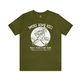 Smoke Bomb Hill Mold Inspection Distressed Insignia - Unisex Jersey Short Sleeve Tee T-Shirt Printify Olive S 