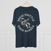 Space Shuttle Door Gunner - Triblend Athletic Shirt T-Shirt Printify 