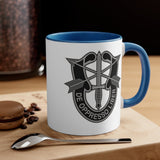 Special Forces Insignia Accent Coffee Mug, 11oz Mug Printify 