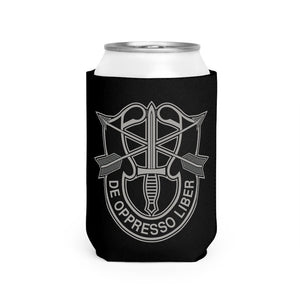 Special Forces Insignia Can Cooler Sleeve Accessories Printify White One size 