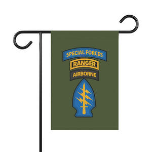 Special Forces Ranger Triple Threat - Vertical Outdoor House & Garden Banners Home Decor Printify 12'' × 18'' 