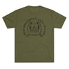 Special Forces Underwater Operations Combat Diver Distressed Insignia - Triblend Athletic Shirt T-Shirt Printify Tri-Blend Military Green S 