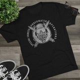 Special Forces Underwater Operations Dive Supervisor Distressed Insignia - Triblend Athletic Shirt T-Shirt Printify 