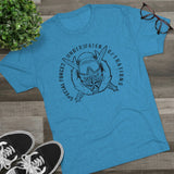 Special Forces Underwater Operations Dive Supervisor Distressed Insignia - Triblend Athletic Shirt T-Shirt Printify 