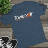 Tower Airlines Persian Gulf Triblend Athletic Shirt T-Shirt Printify 