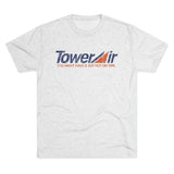Tower Airlines Persian Gulf Triblend Athletic Shirt T-Shirt Printify Tri-Blend Heather White S 