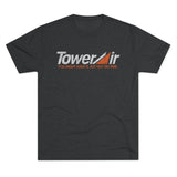 Tower Airlines Persian Gulf Triblend Athletic Shirt T-Shirt Printify Tri-Blend Vintage Black S 