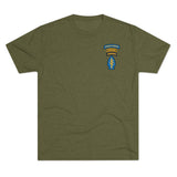 Triple Threat Shirt - Unisex Tri-Blend Crew Tee T-Shirt Printify Tri-Blend Military Green S 