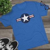 United States Air Forces DISTRESSED Insignia - Triblend Athletic Shirt T-Shirt Printify 