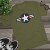 United States Air Forces DISTRESSED Insignia - Triblend Athletic Shirt T-Shirt Printify 