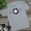 United States Air Forces DISTRESSED Insignia - Triblend Athletic Shirt T-Shirt Printify 