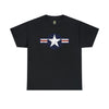 United States Air Forces Distressed Insignia - Unisex Heavy Cotton Tee T-Shirt Printify Black S 