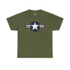 United States Air Forces Distressed Insignia - Unisex Heavy Cotton Tee T-Shirt Printify Military Green S 
