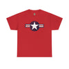 United States Air Forces Distressed Insignia - Unisex Heavy Cotton Tee T-Shirt Printify Red S 
