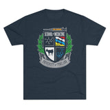 University of Pineland Medic - Full Color Edition - Triblend Athletic Shirt T-Shirt Printify Tri-Blend Vintage Navy S 