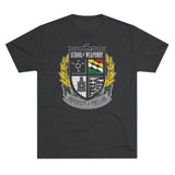 University of Pineland Weapon Specialist - Full Color Edition - Triblend Athletic Shirt T-Shirt Printify Tri-Blend Vintage Black L 