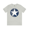 US Air Corps Star Emblem Distressed Insignia - Unisex Jersey Short Sleeve Tee T-Shirt Printify Silver S 