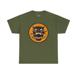 US Army WWII Tank Destroyer Forces Distressed Insignia - Unisex Heavy Cotton Tee T-Shirt Printify Military Green S 