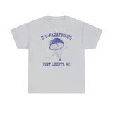 US Paratroops Fort Liberty Retro Distressed Standard Fit Shirt T-Shirt Printify Ice Grey S 