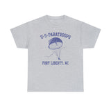 US Paratroops Fort Liberty Retro Distressed Standard Fit Shirt T-Shirt Printify Sport Grey S 
