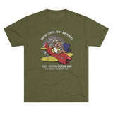 USAAF First Motion Picture Unit Triblend Athletic Shirt T-Shirt Printify Tri-Blend Military Green M 