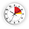 White Altimeter Wall Clock Home Decor Printify White Black 10"