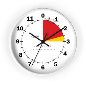 White Altimeter Wall Clock Home Decor Printify White Black 10"